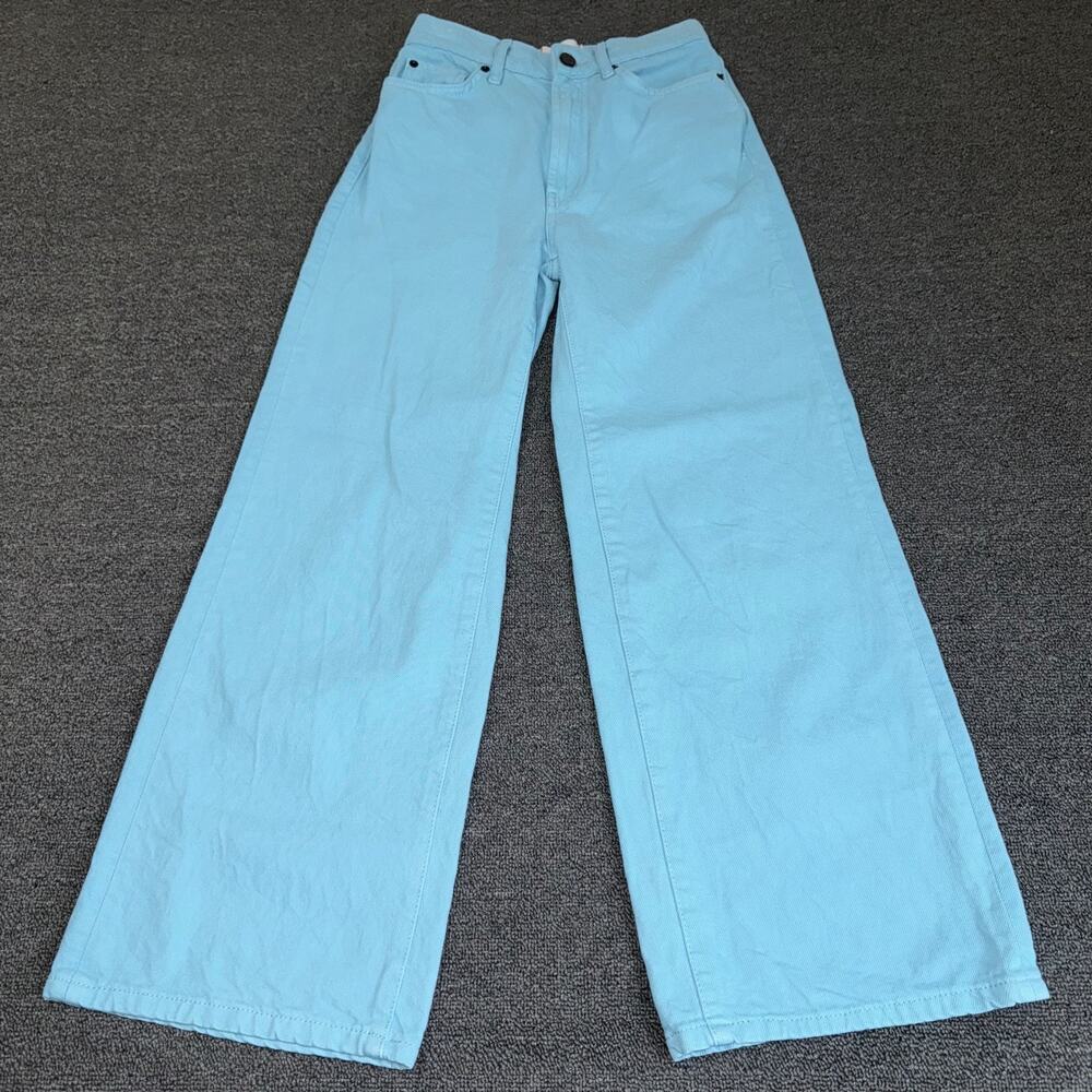 BDG Urban Outfitters High & Wide Jeans Womens 24 Blue Cotton Pockets Streetwear